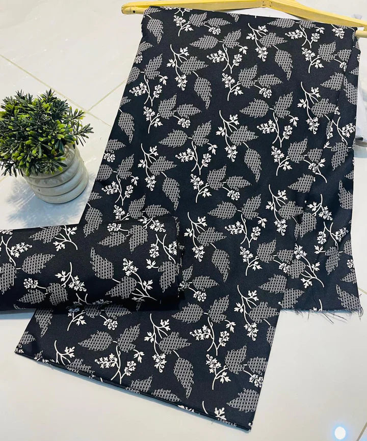 Cotton 2 piece Suit Allover Unstitched