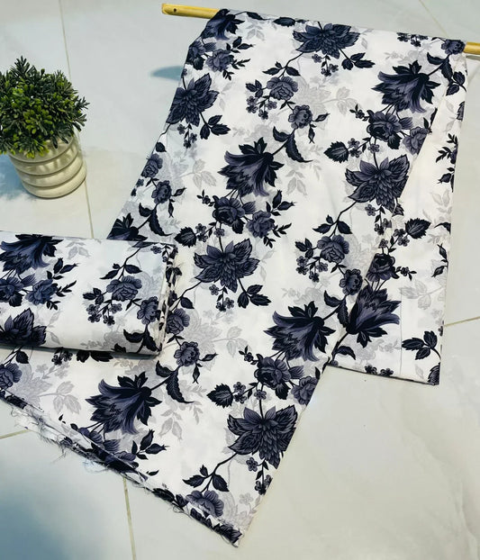Cotton 2 piece Suit Allover Unstitched